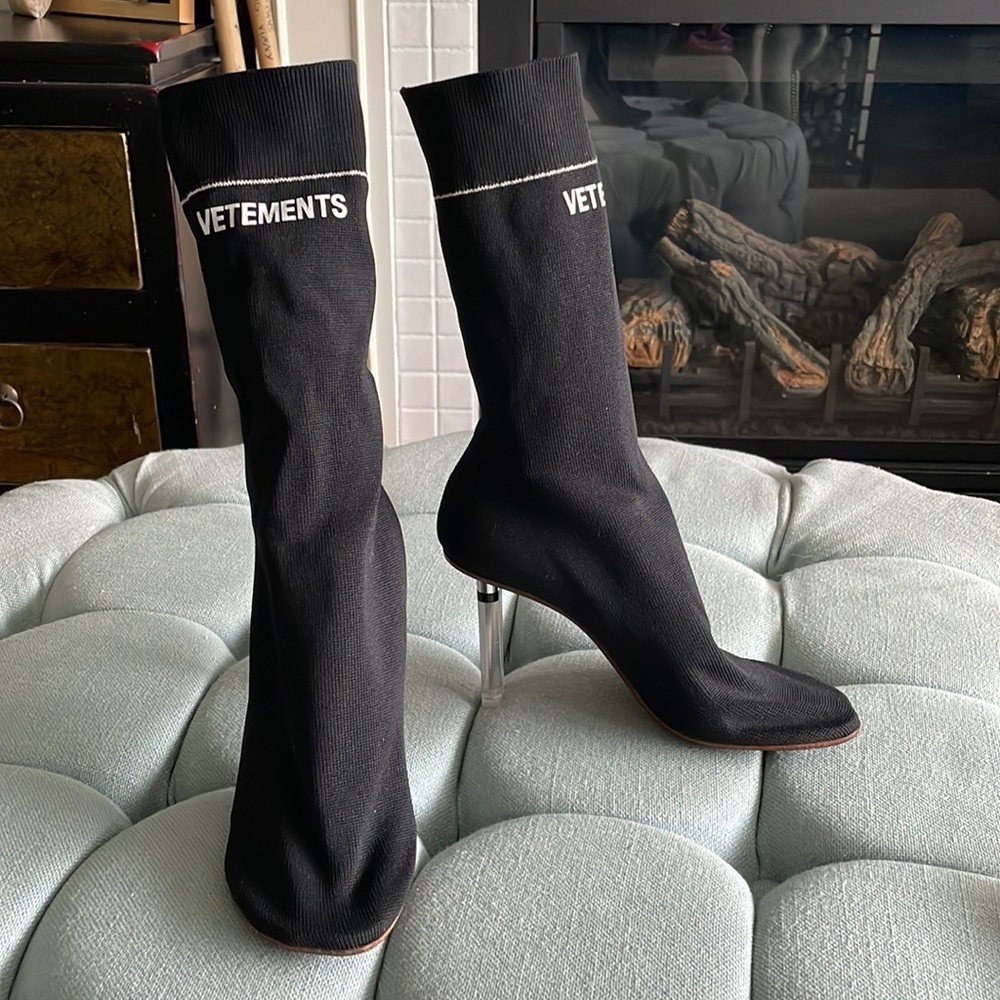 Vetements Sock Boot Heels Size 36